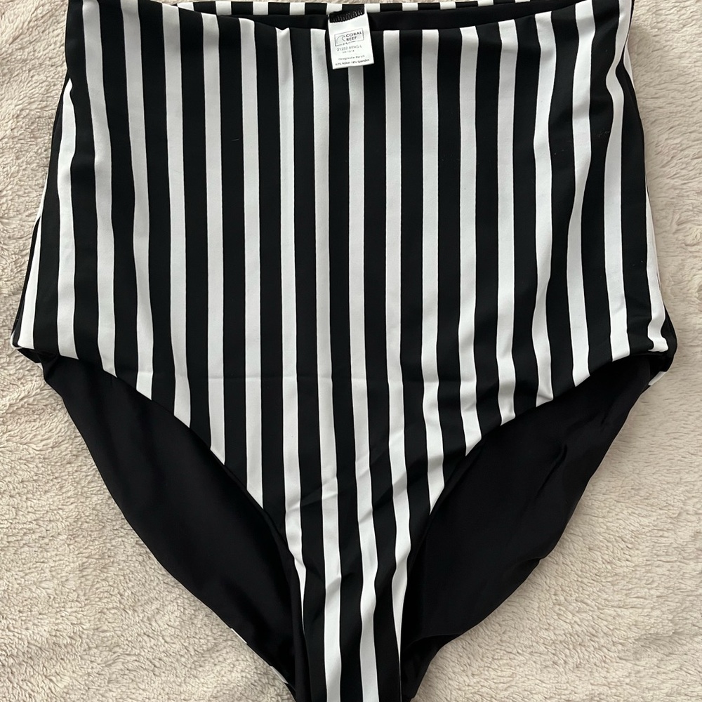 Coral Reef Swim Bali reversible high-waisted swim bottom